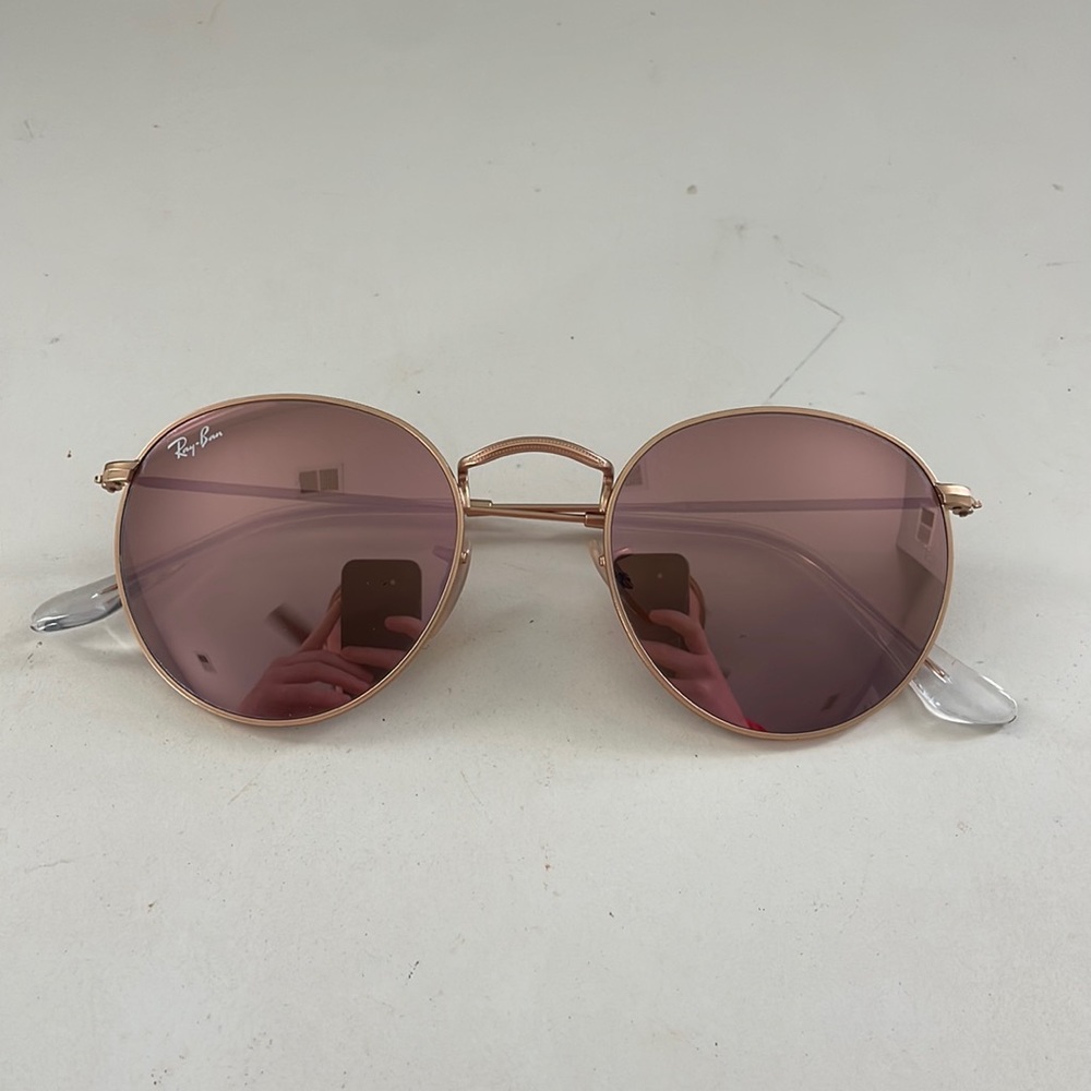Ray Ban rose gold sunglasses